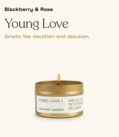 BB Anecdote Candle--Young Love tin $14